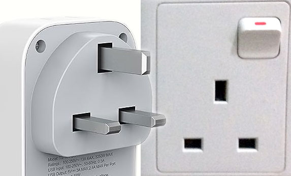 Power outlet adapters for travelling to Malaysia