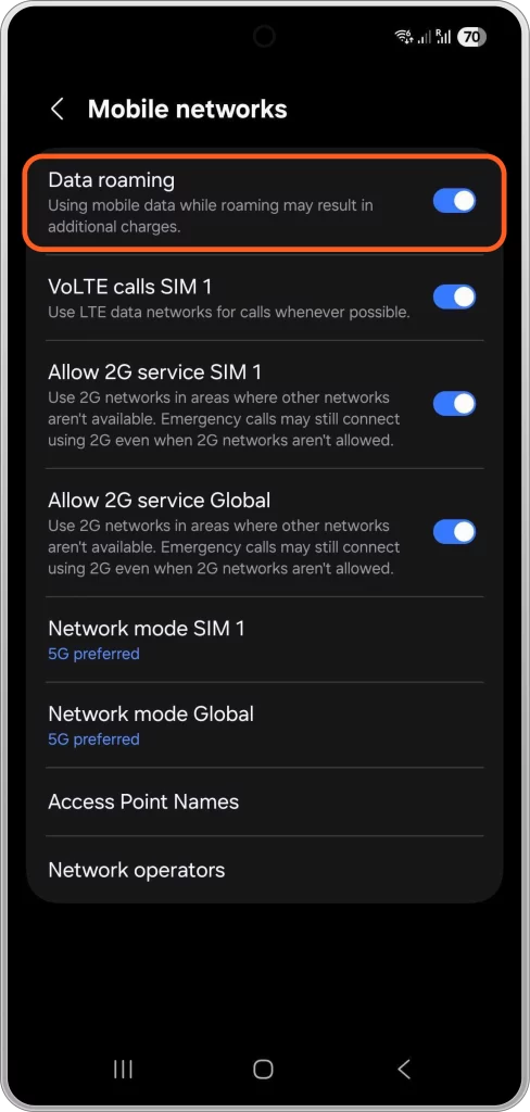 Airalo activation on android