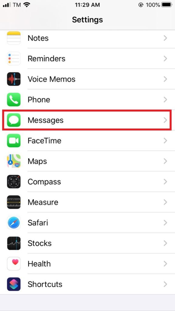 Go to Settings → Messages